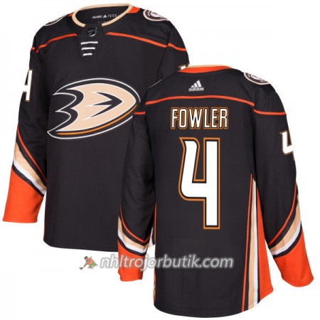 Män Ishockey Anaheim Ducks Tröja Cam Fowler 4 Adidas 2017-2018 Svart Authentic